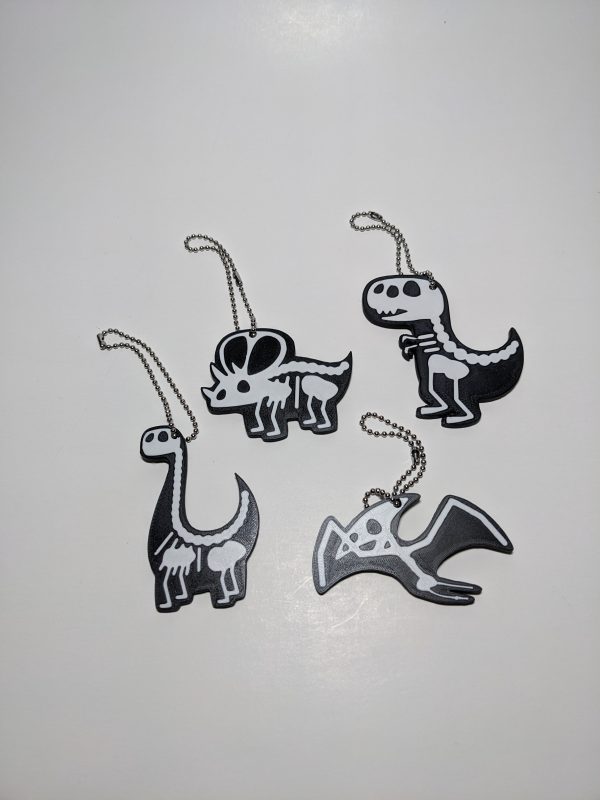 Dinosaur bones keychain